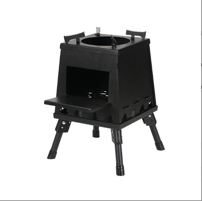 Portable Wood-Burning Stove: Outdoor Camping Cookware & Collapsible Heating Stove for Backpacking, Backpacking, Picnics, & Emergency Use